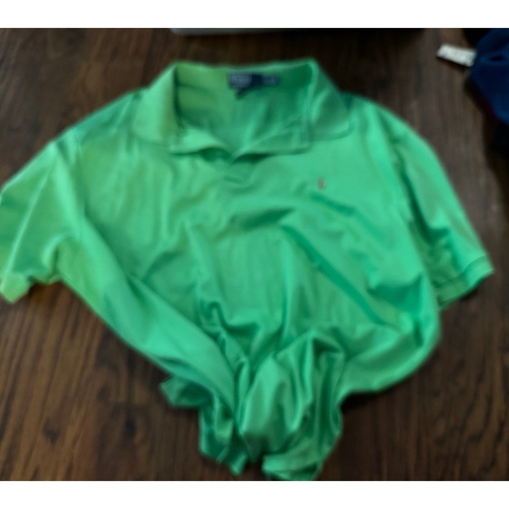 Polo Ralph Lauren Mens 3XB Green Pima Soft Touch Cotton Short Sleeve Polo Shirt